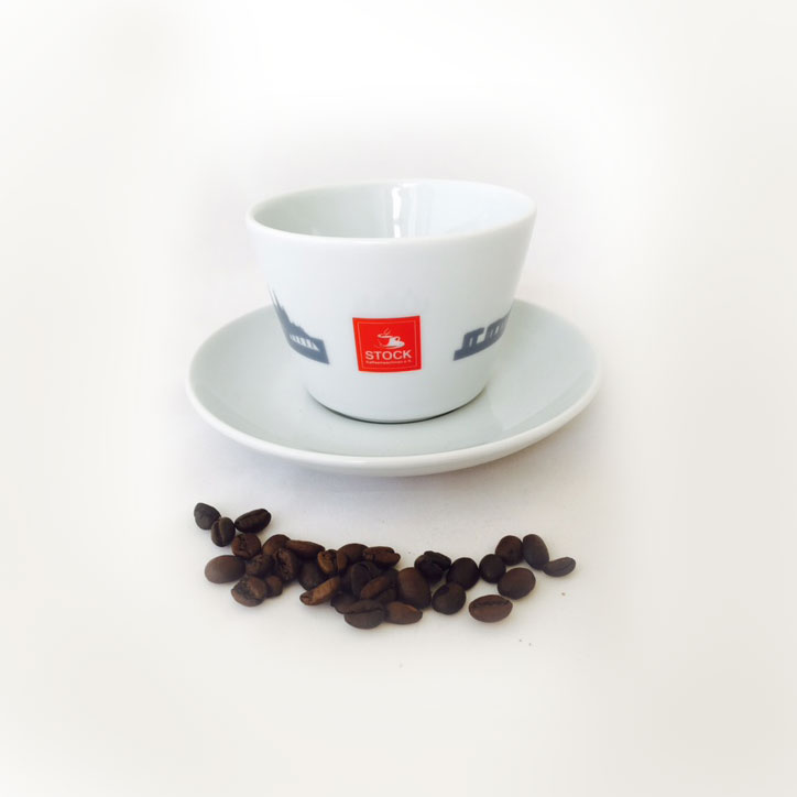 STOCK - Cafe au Lait Tasse inkl. Untertasse "Das kölsche Herz" | 250ml